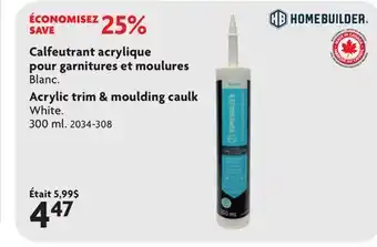 Home Hardware Acrylic Trim & Moulding Interior Caulking offer