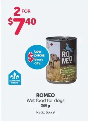 Mondou ROMEO Wet food for dogs offer