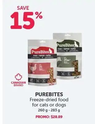 Mondou PUREBITES Freeze-dried food for cats or dogs offer