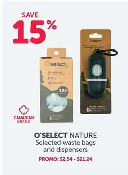 Mondou O'SELECT NATURE Selected waste bags and dispensers offer