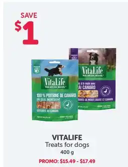 Mondou VITALIFE Treats for dogs offer