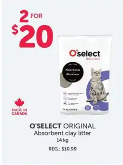 Mondou O'SELECT ORIGINAL Absorbent clay litter offer
