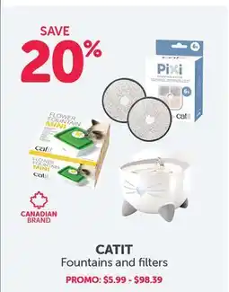 Mondou CATIT Fountains and filters offer