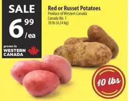 Co-op Red or russet potatoes offer