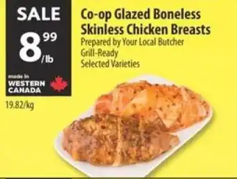Co-op Co-op glazed boneless skinless chicken breasts offer