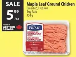 Co-op Maple leaf ground chicken offer