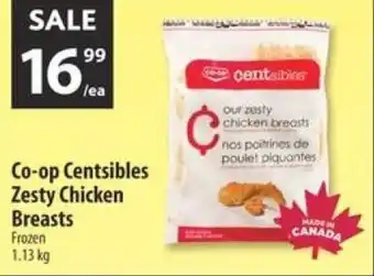 Co-op Co-op centsibles zesty chicken breasts offer