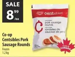 Co-op Co-op centsibles pork sausage rounds offer