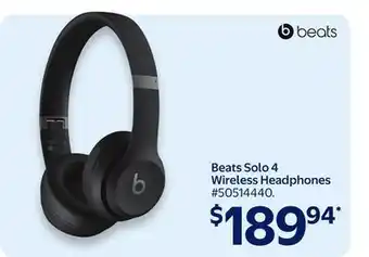 Walmart beats Solo 4 Wireless Headphones offer