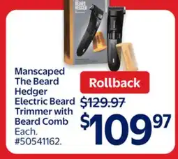 Walmart Manscaped The Beard Hedger Electric Beard Trimmer with Beard Comb offer