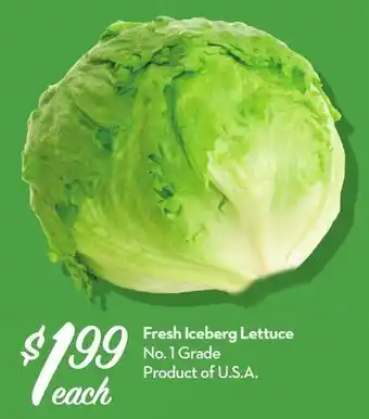 Longo's Fresh Iceberg Lettuce offer