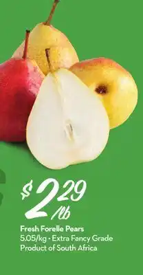 Longo's Fresh Forelle Pears offer