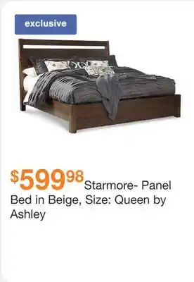 Ashley Furniture Starmore- Panel Bed in Beige, Size: Queen by Ashley offer