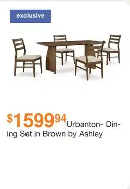 Ashley Furniture Urbanton- Dining Set in Brown by Ashley offer
