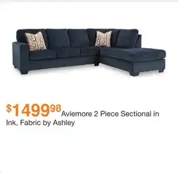Ashley Furniture Aviemore 2 Piece Sectional in Ink, Fabric by Ashley offer