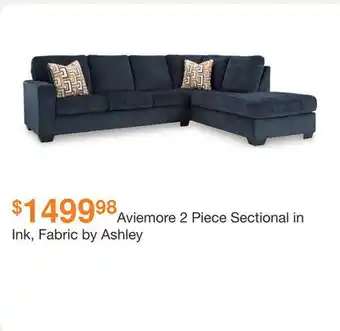 Ashley Furniture Aviemore 2 Piece Sectional in Ink, Fabric by Ashley offer