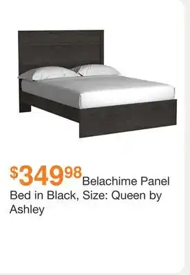 Ashley Furniture Belachime Panel Bed in Black, Size: Queen by Ashley offer