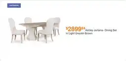 Ashley Furniture Ashley Jorlaina- Dining Set in Light Grayish Brown offer