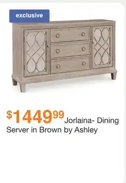 Ashley Furniture Jorlaina- Dining Server in Brown by Ashley offer