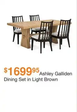 Ashley Furniture Ashley Galliden Dining Set in Light Brown offer