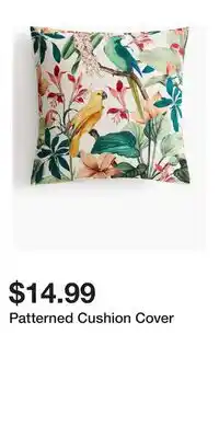 H&M Patterned Cushion Cover offer