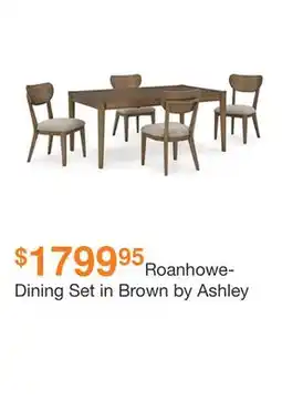 Ashley Furniture Roanhowe- Dining Set in Brown by Ashley offer
