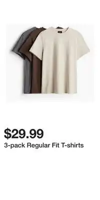 H&M 3-pack Regular Fit T-shirts offer