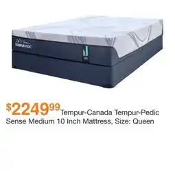 Ashley Furniture Tempur-Canada Tempur-Pedic Sense Medium 10 Inch Mattress, Size: Queen offer