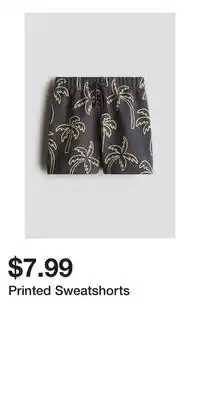 H&M Printed Sweatshorts offer