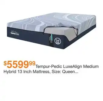 Ashley Furniture Tempur-Pedic LuxeAlign Medium Hybrid 13 Inch Mattress, Size: Queen by Tempur-Canada offer