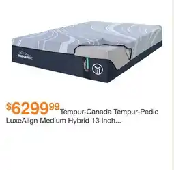 Ashley Furniture Tempur-Canada Tempur-Pedic LuxeAlign Medium Hybrid 13 Inch Mattress, Size: King offer