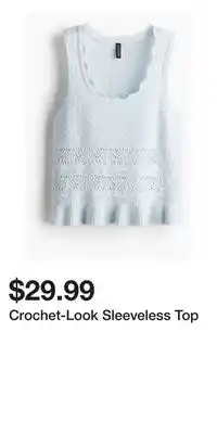 H&M Crochet-Look Sleeveless Top offer
