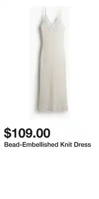 H&M Bead-Embellished Knit Dress offer