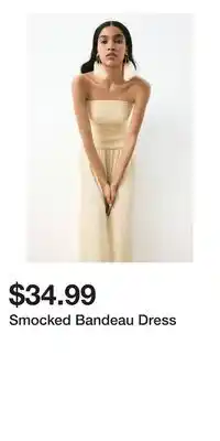 H&M Smocked Bandeau Dress offer