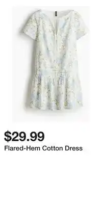 H&M Flared-Hem Cotton Dress offer