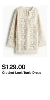 H&M Crochet-Look Tunic Dress offer