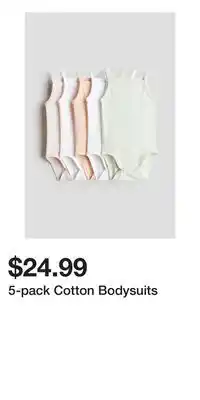 H&M 5-pack Cotton Bodysuits offer