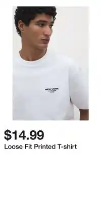 H&M Loose Fit Printed T-shirt offer