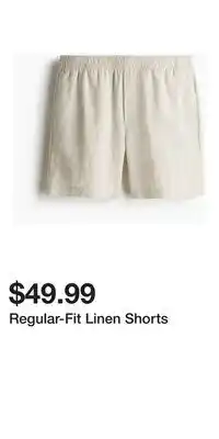 H&M Regular-Fit Linen Shorts offer