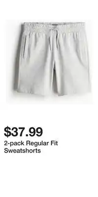 H&M 2-pack Regular Fit Sweatshorts offer