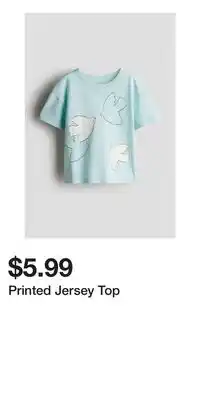 H&M Printed Jersey Top offer