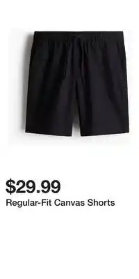 H&M Regular-Fit Canvas Shorts offer