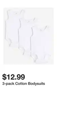 H&M 3-pack Cotton Bodysuits offer