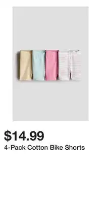 H&M 4-Pack Cotton Bike Shorts offer