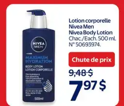 Walmart Nivea MEN Nivea Body Lotion offer