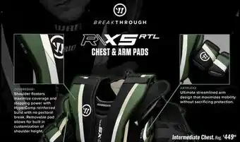 Hockey Life R/X5 RTL Intermediate Chest Protector offer