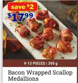 M & M Food Market Bacon Wrapped Scallop Medallions offer
