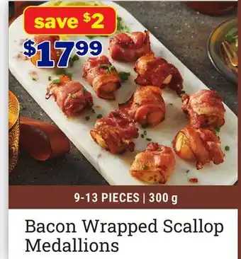 M & M Food Market Bacon Wrapped Scallop Medallions offer
