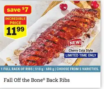 M & M Food Market Fall Off the Bone Back Ribs offer