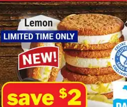 M & M Food Market Ice Cream Cookie Sandwiches Lemon offer